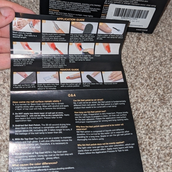 MEFA 12 Colors Gel Nail Polish Set Nail Art Manicure - Picture 7 of 7